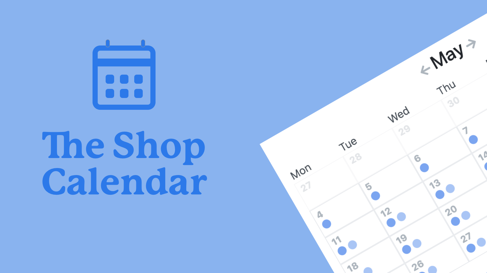 Examples The Shop Calendar Shop Calendar Business Central
